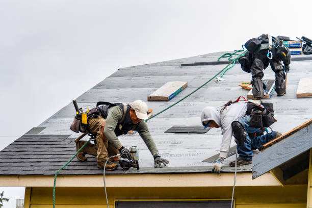 Professional Roof Inspection technician working in East Templeton, MA